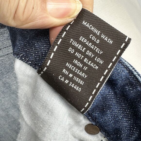 7 for All Mankind Jeans A Pocket Flip Flop Flared Womens Sz 27 (31”x 30.5”) Blue - Picture 14 of 16